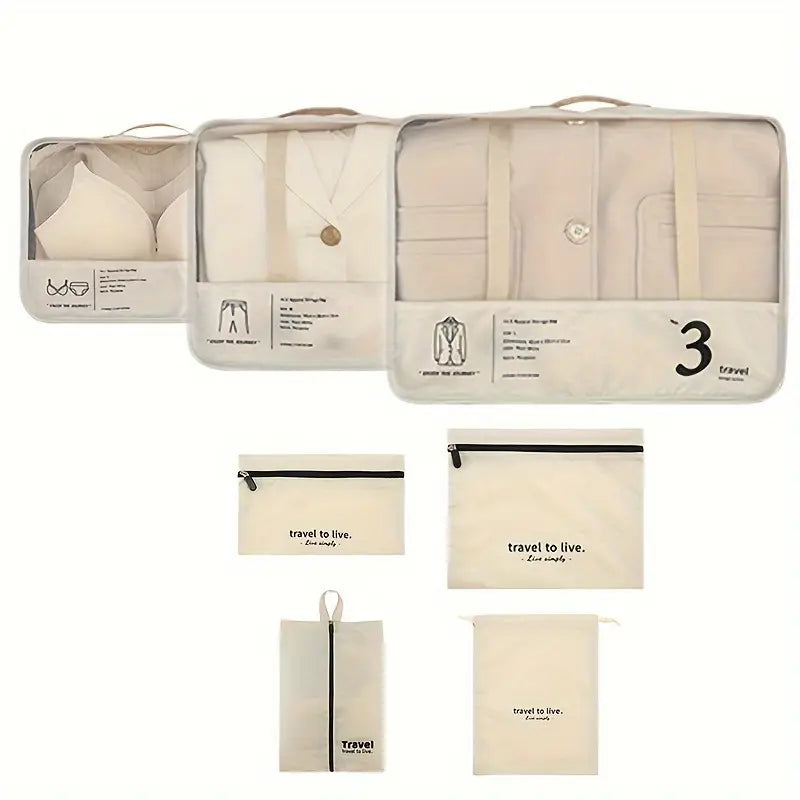 Travel Compression Bag Set (7 bags set)